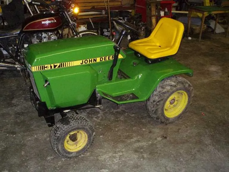 317 john deer lawn tractor spec