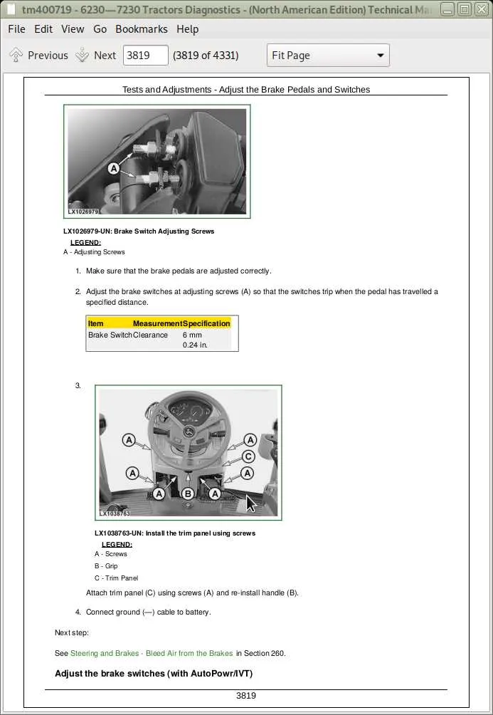 john deere 6330 torque specs