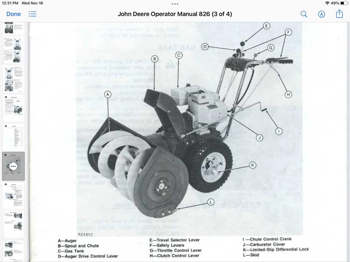 john deere snowblower 826 specs john deere snowblower 826 specs