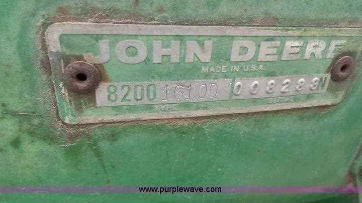 john deere 8200 drill specs