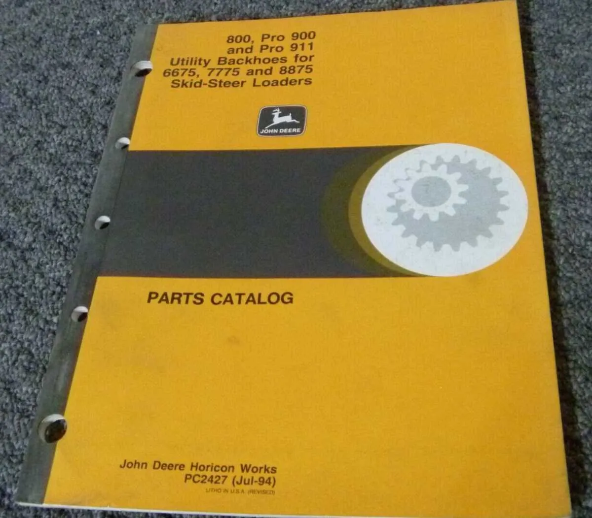 john deere 911 backhoe attachment specs