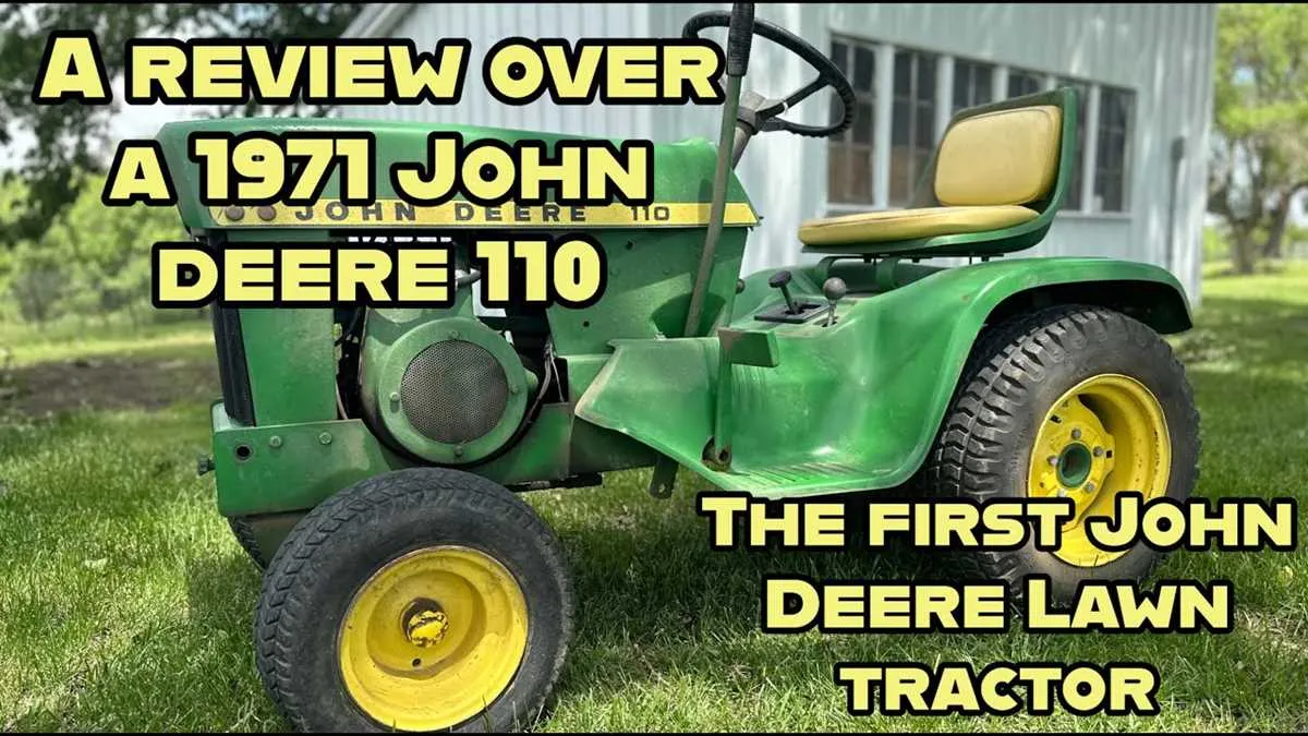 john deere 110 riding mower specs
