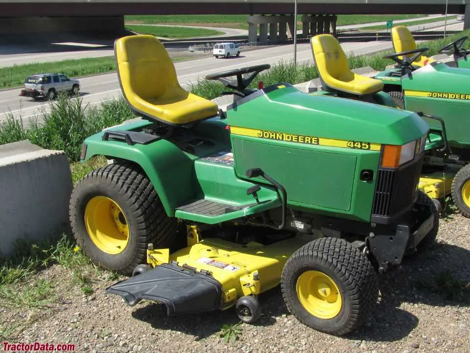 john deere 445 mower specs