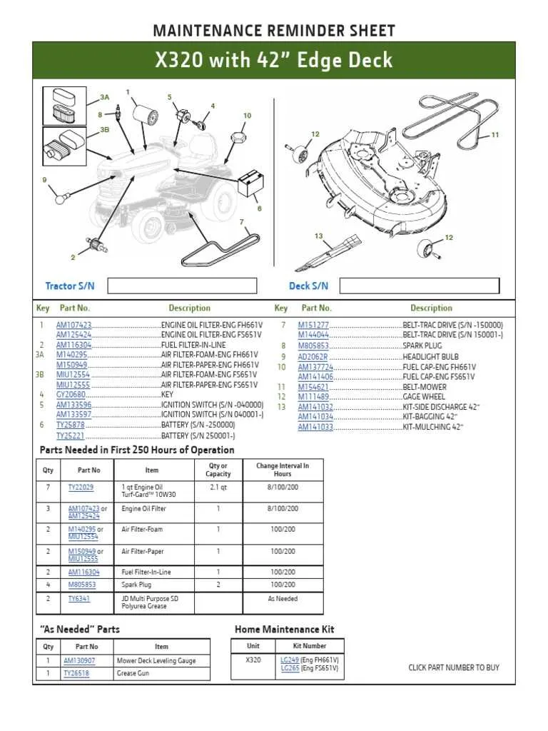 2007 john deere x320 specs