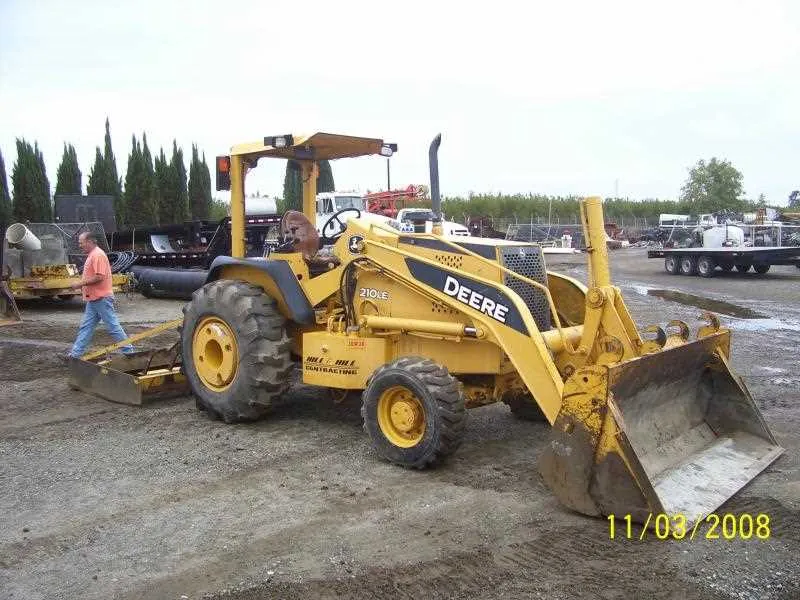 john deere 210 backhoe specs