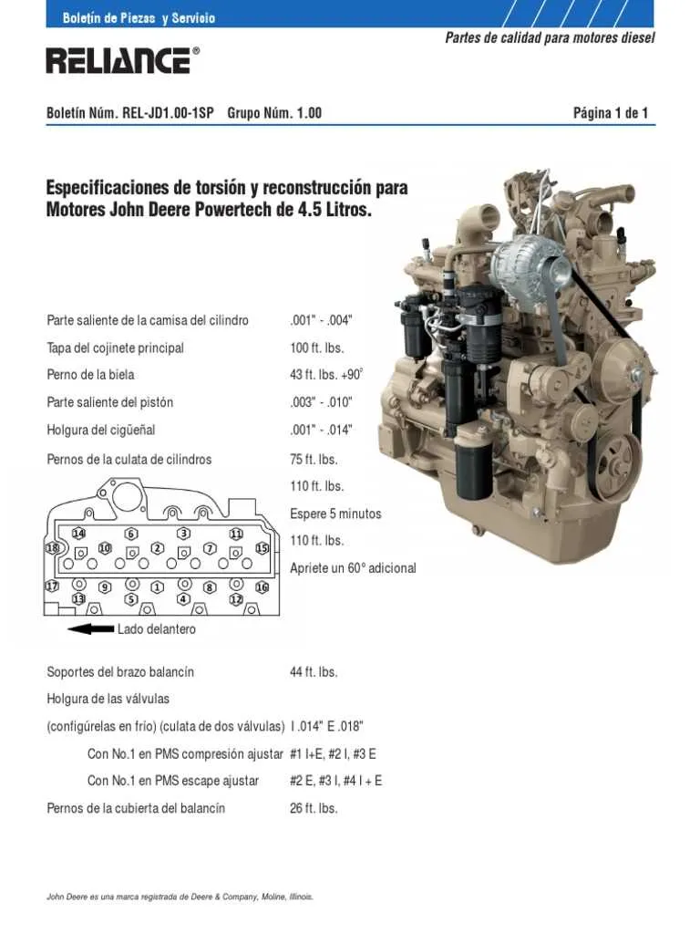 john deere 4024 torque specs