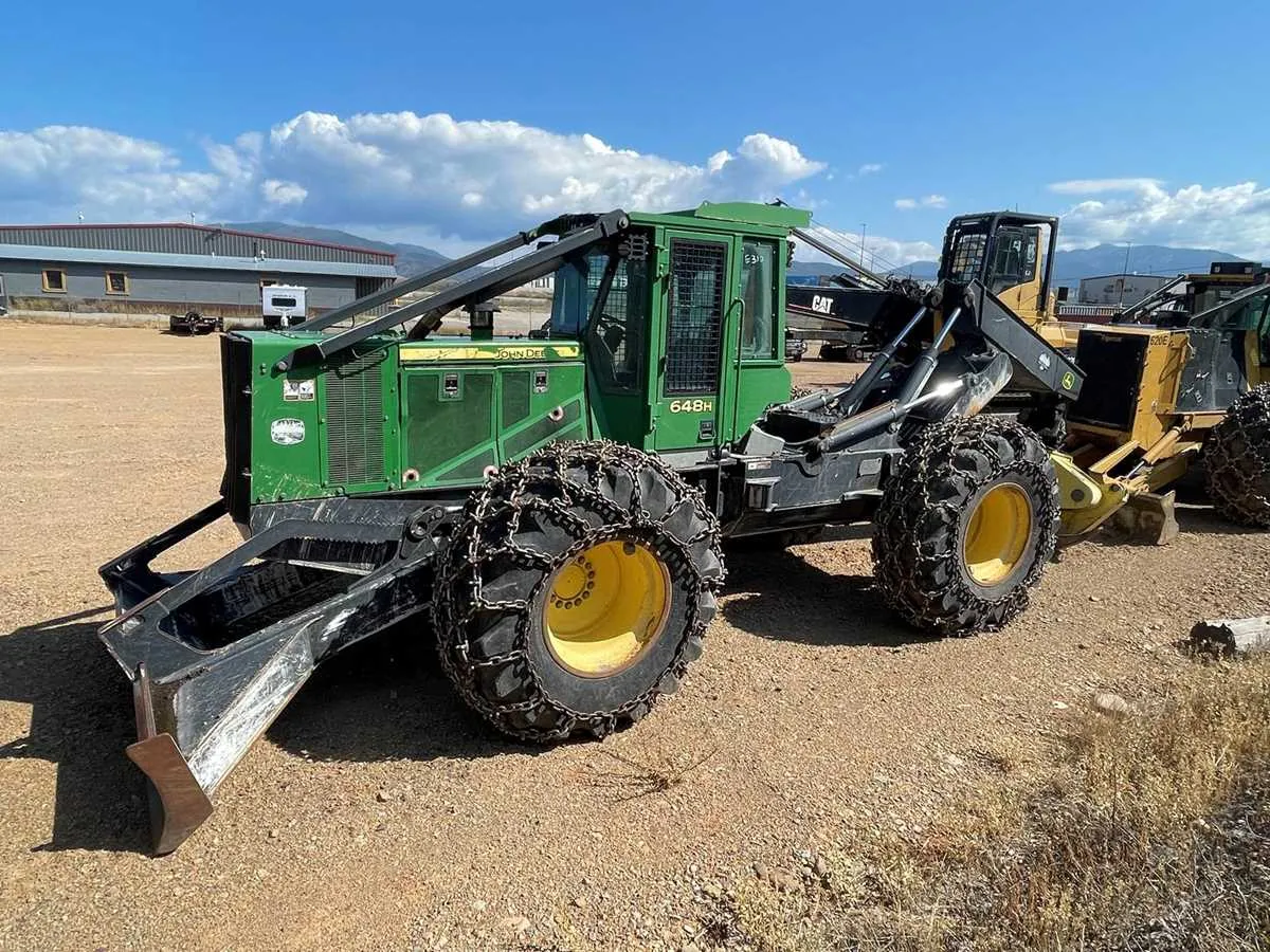 john deere 648h grapple skidder specs