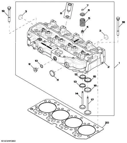 john deere 6430 head torque specs
