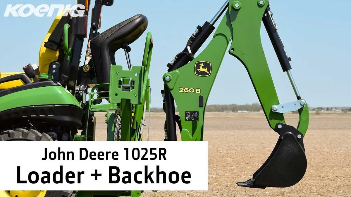 john deere 1023e backhoe specs