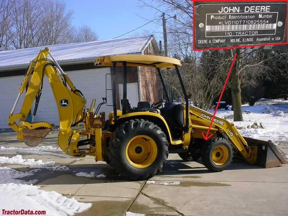 john deere 110 excavator specs