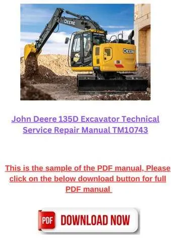 john deere 135d rts specs
