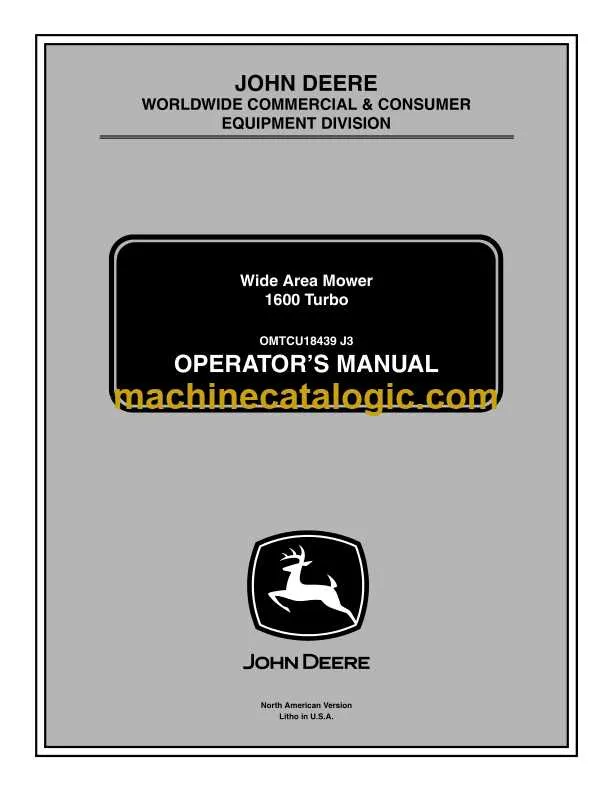 john deere 1600 series ii specs