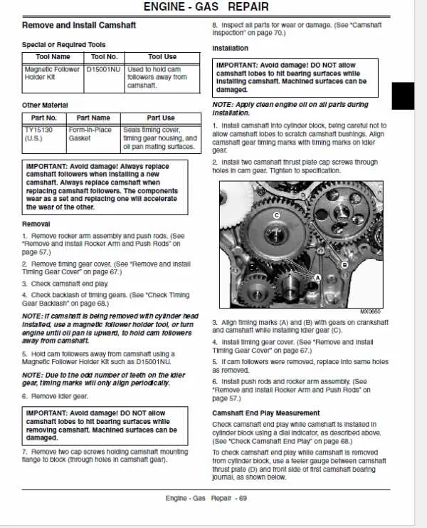 john deere 2030 diesel torque specs