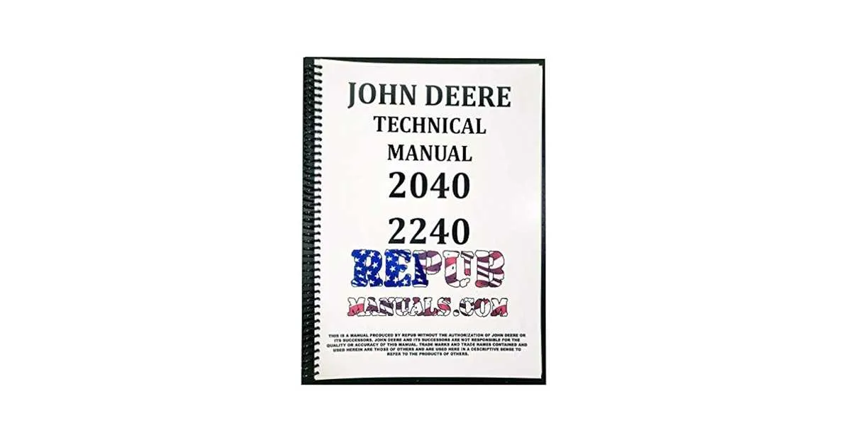 john deere 2240 torque specs