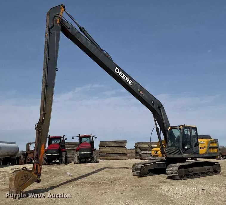 john deere 250g long reach excavator specs