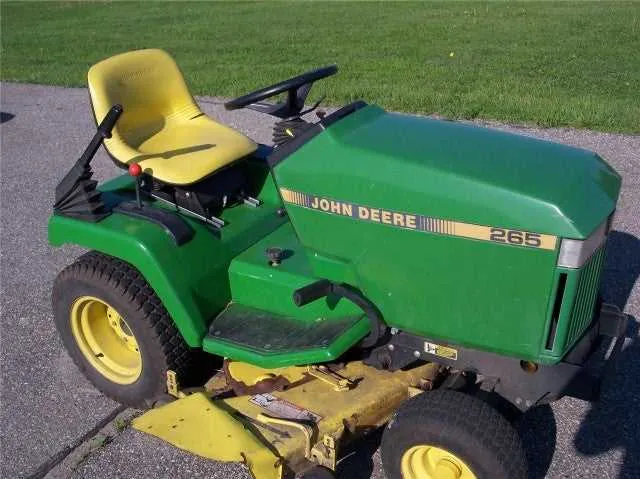 john deere 265 riding mower specs