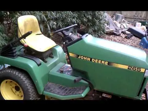 john deere 265 riding mower specs