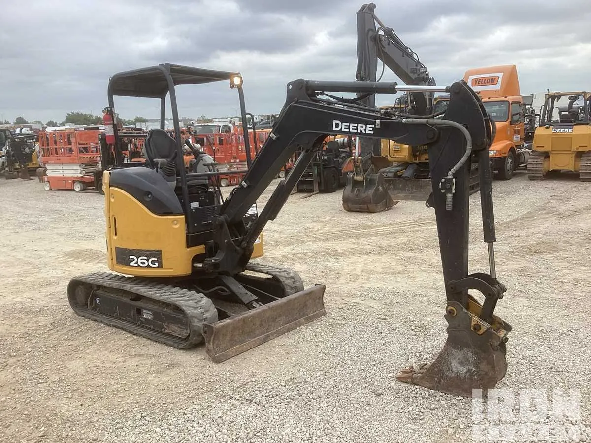 john deere 26g excavator specs