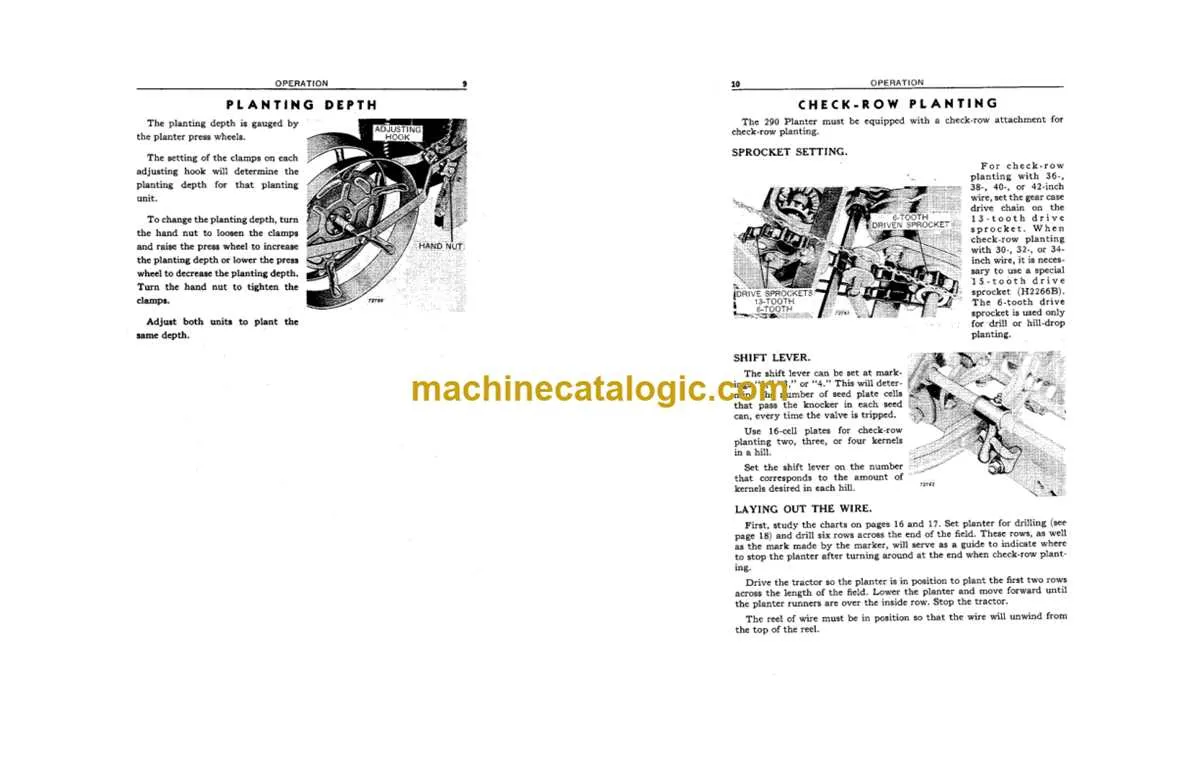 john deere 290 planter specs