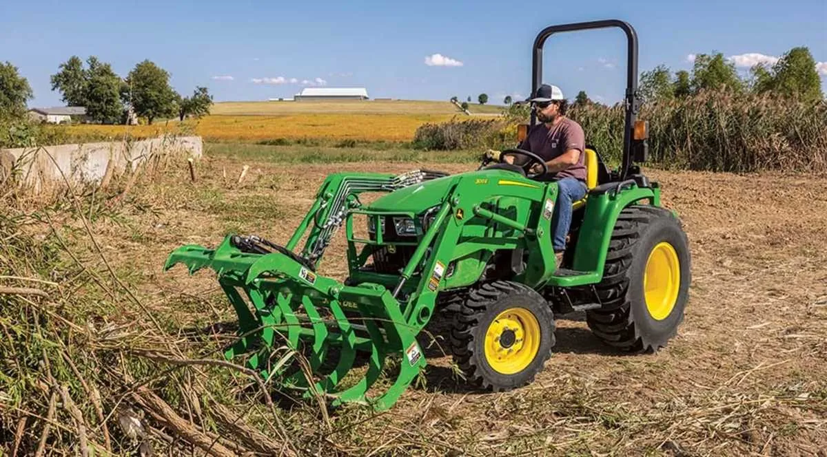 john deere 3032e loader specs