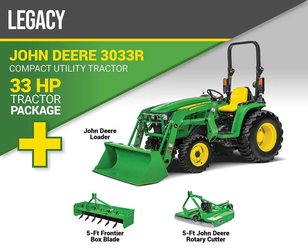 john deere 3033e specs