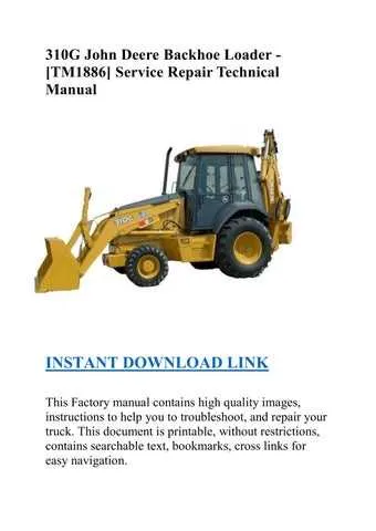 john deere 310g backhoe specs