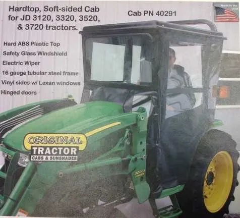 john deere 3320 cab specs