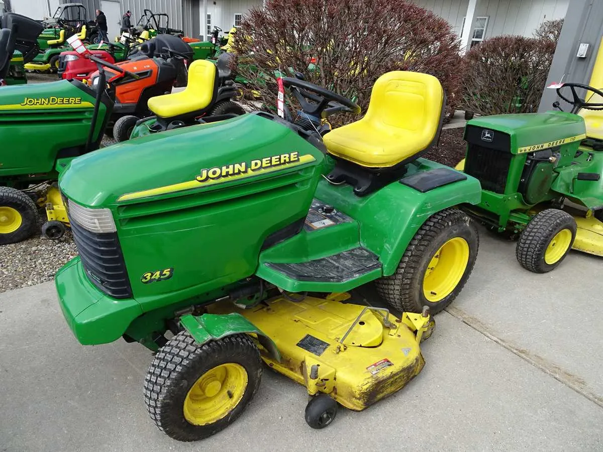 john deere 345 mower specs