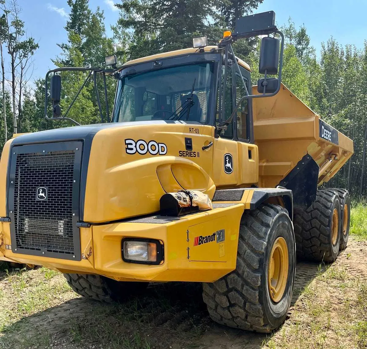 john deere 350d haul truck specs