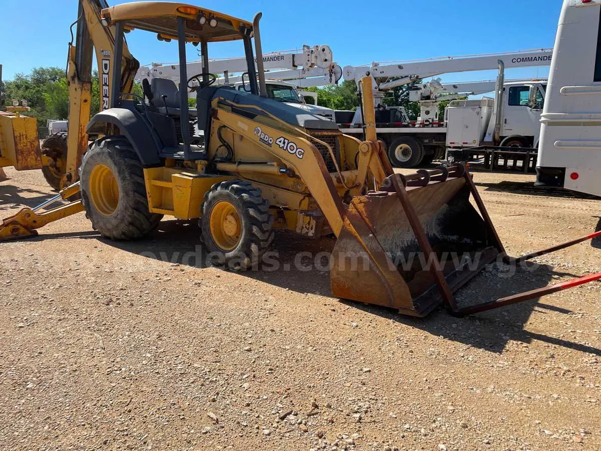 john deere 410g backhoe specs