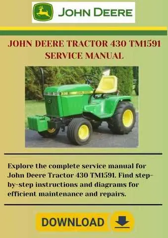 john deere 430 tractor specs