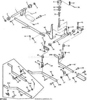john deere 445 mower specs