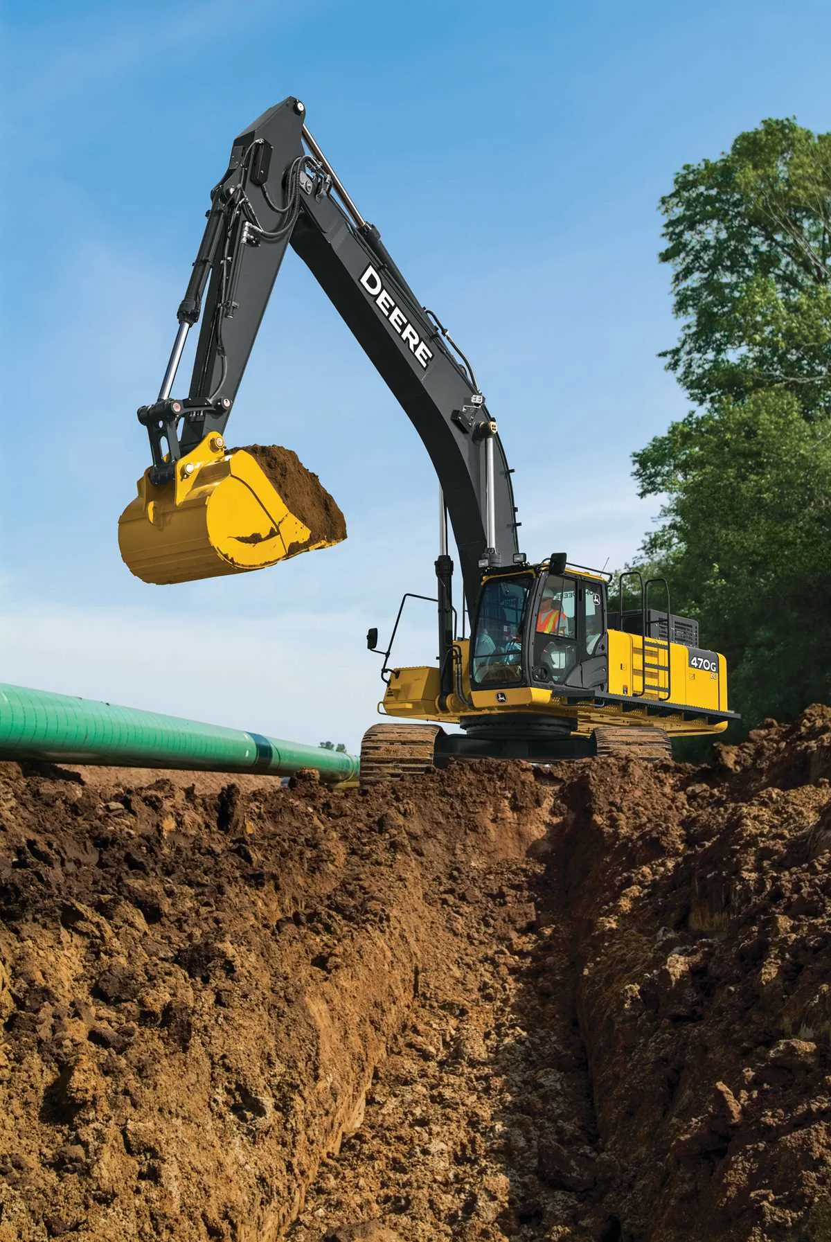john deere 470glc excavator specs
