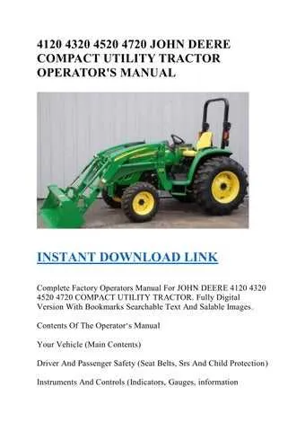 john deere 4720 fluud specs