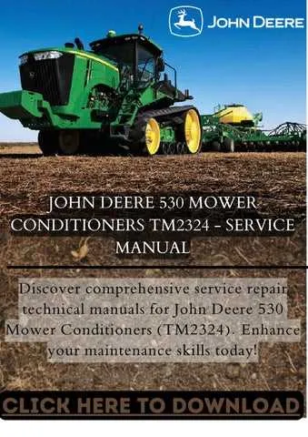 john deere 530 mower conditioner specs