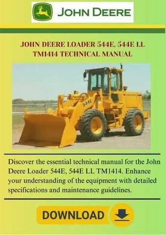 john deere 544e wheel loader specs