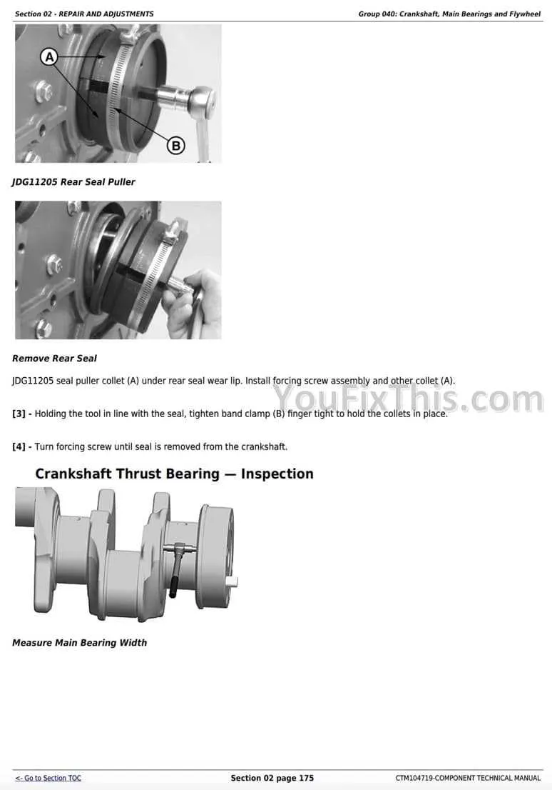 john deere 6068 flywheel torque specs