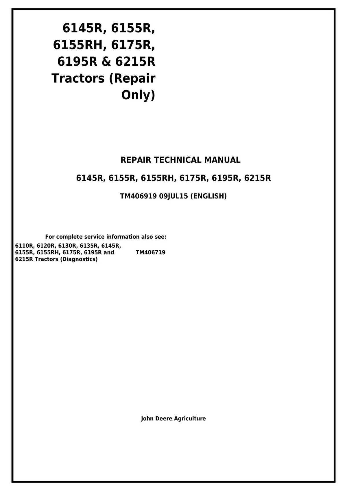 john deere 6155rh specs john deere 6155rh specs
