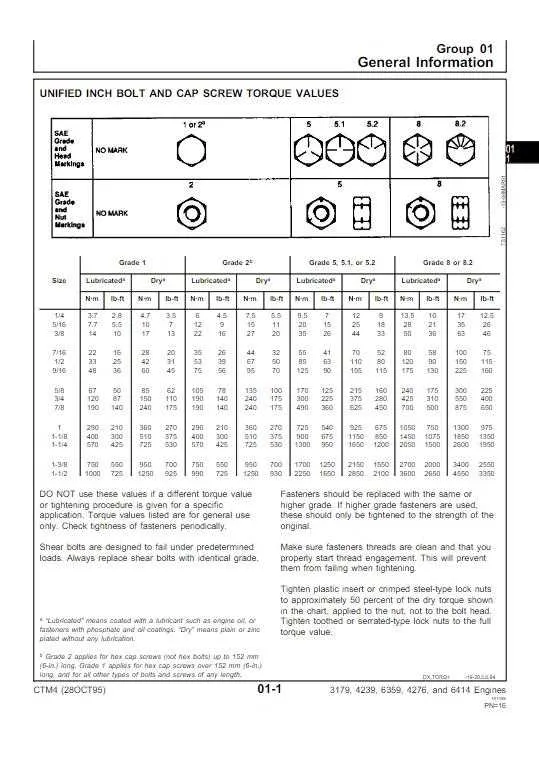 john deere 6430 head torque specs