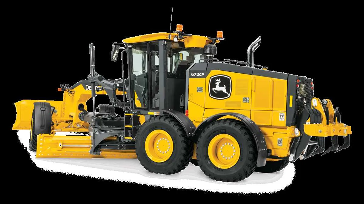 john deere 672g motor grader specs