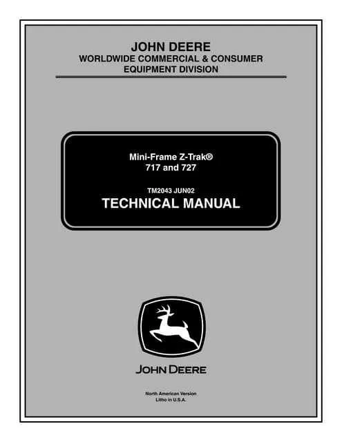 john deere 717 mower specs