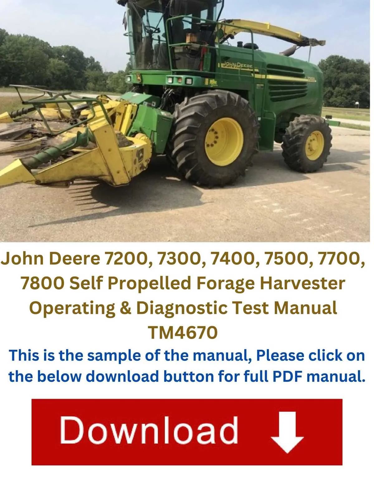 john deere 7200 combine feeder house specs sheet