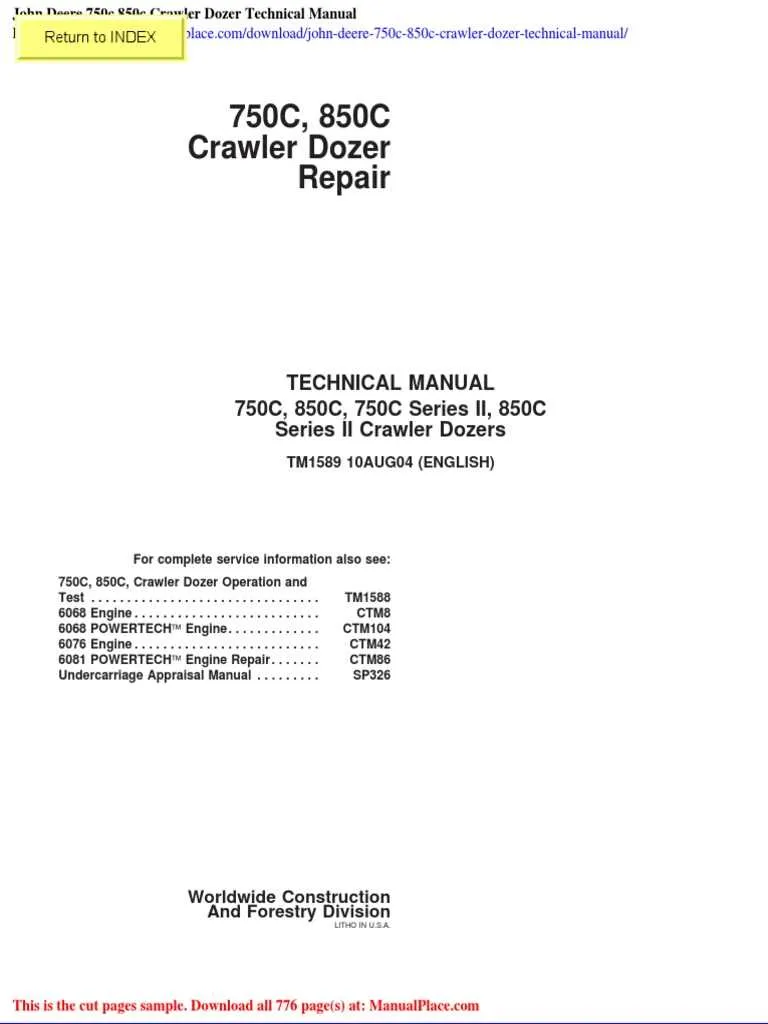 john deere 750c specs