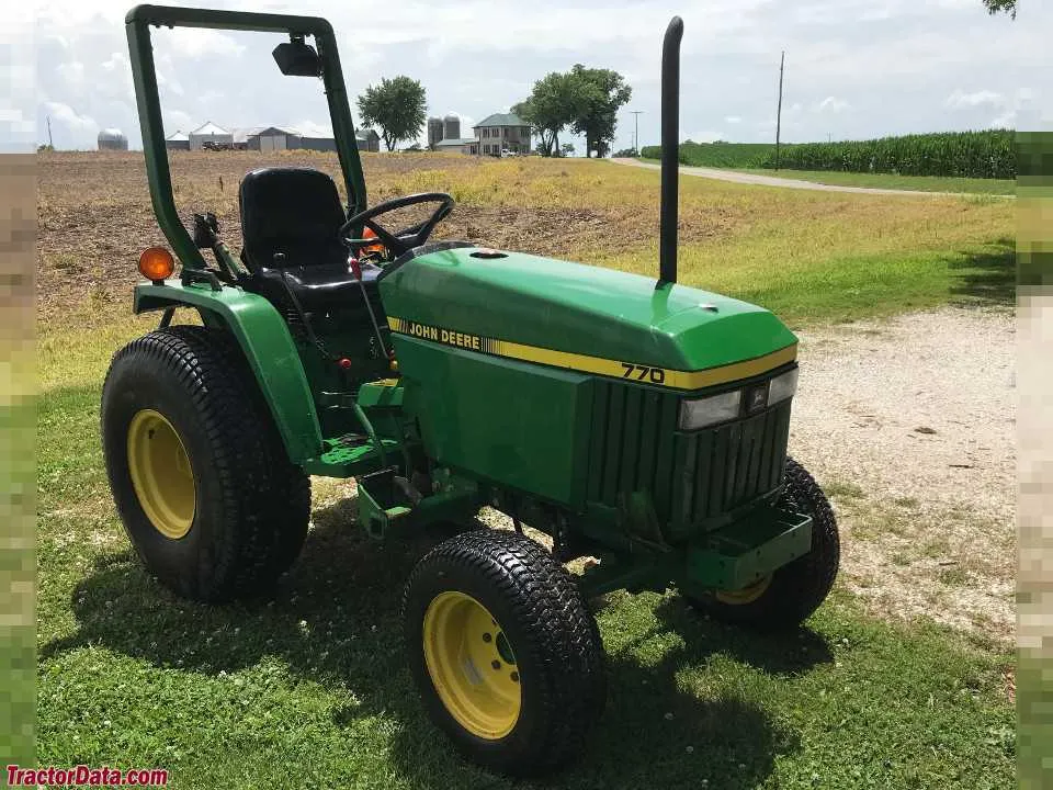 john deere 770 4x4 tractor specs