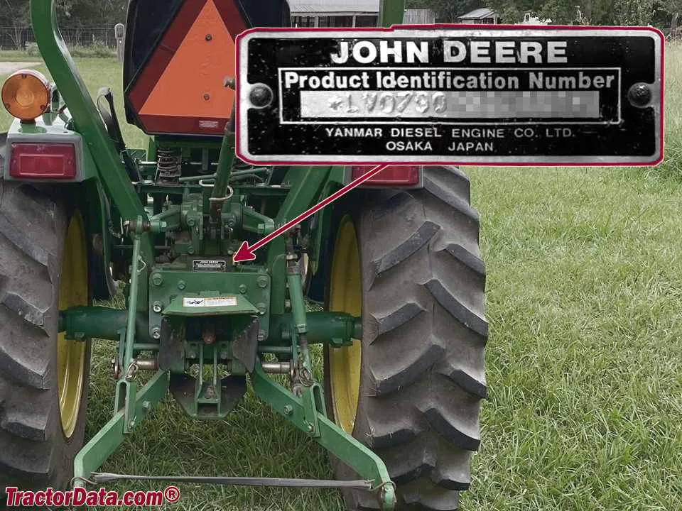 john deere 790 tractor spec