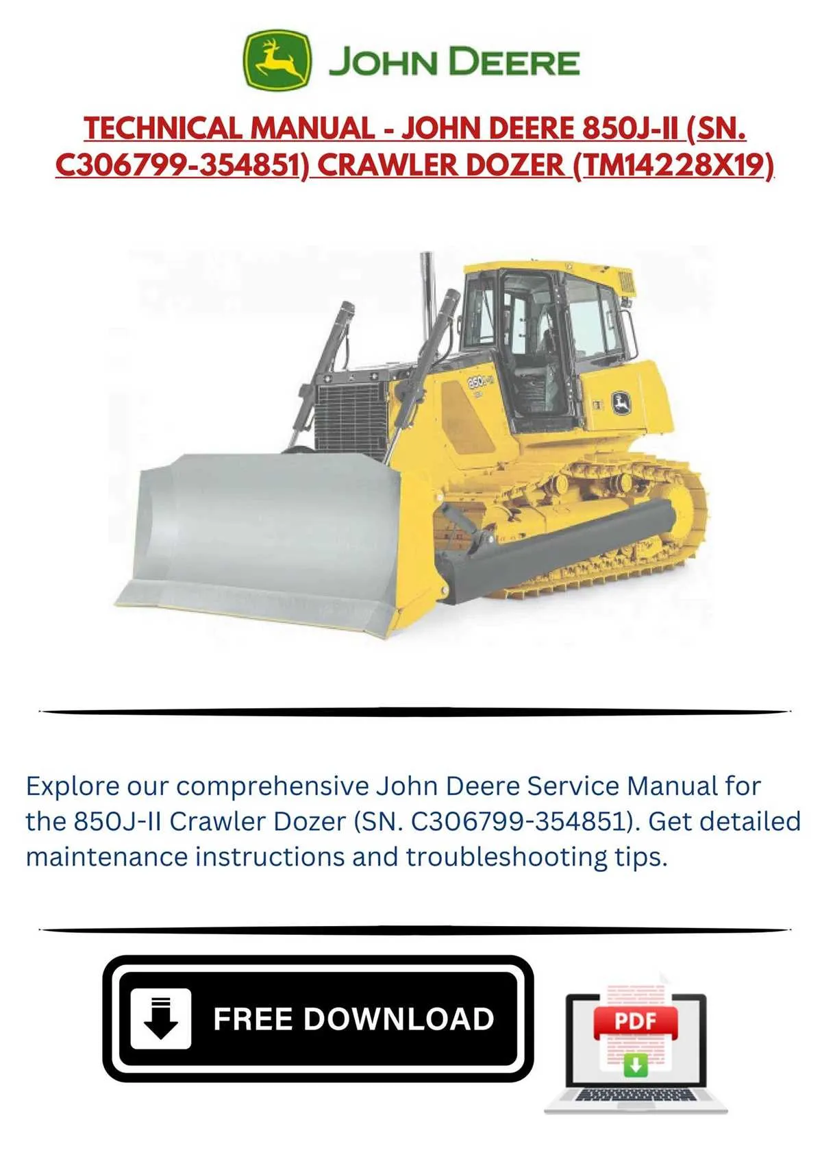 john deere 850 hydraulic specs