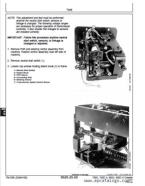 john deere 850c series 2 specs