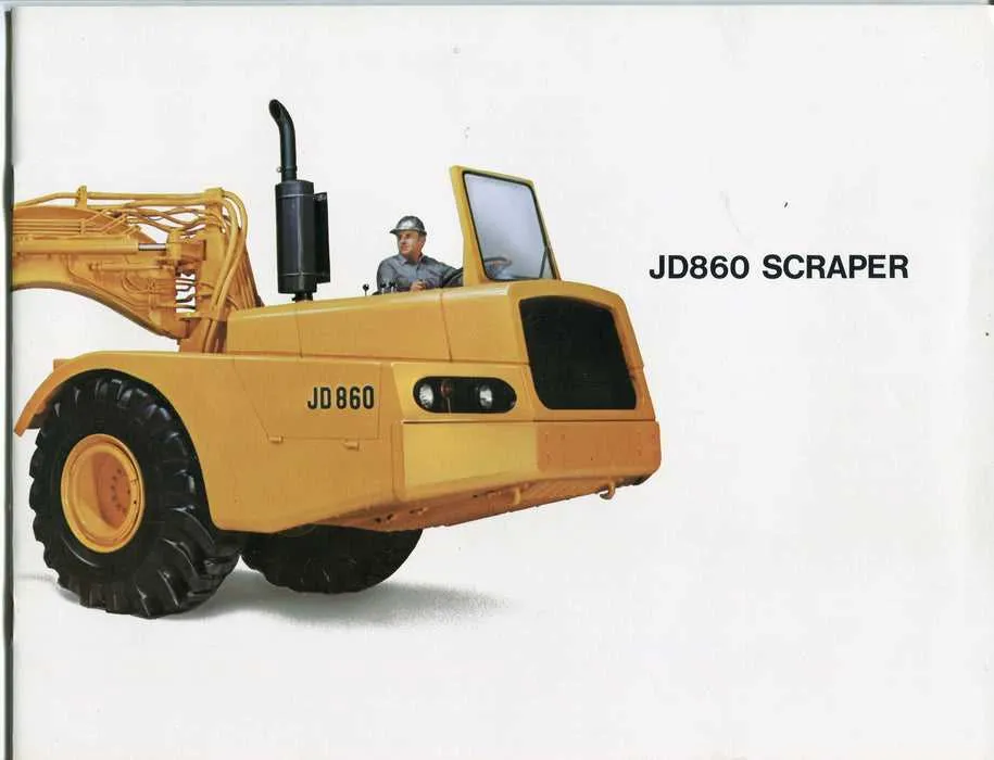 john deere 860 scraper specs