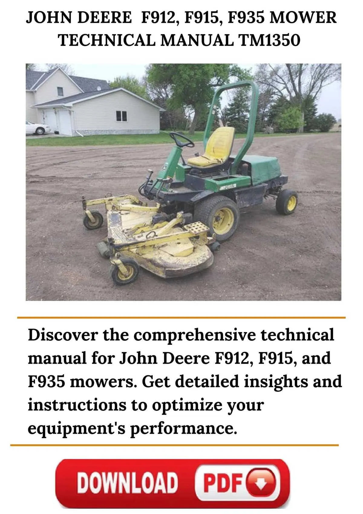 john deere f935 mower conditioner specs