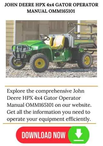 john deere gator hpx 4x4 specs